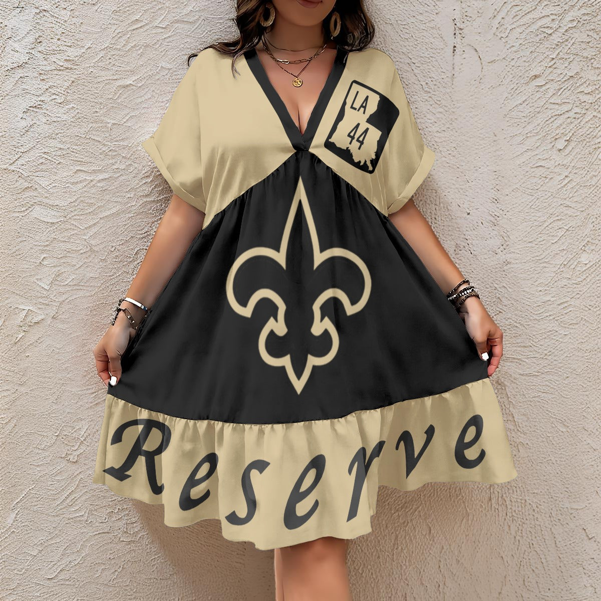 Our Lady of Grace (V-Neck Short Sleeve Dress)